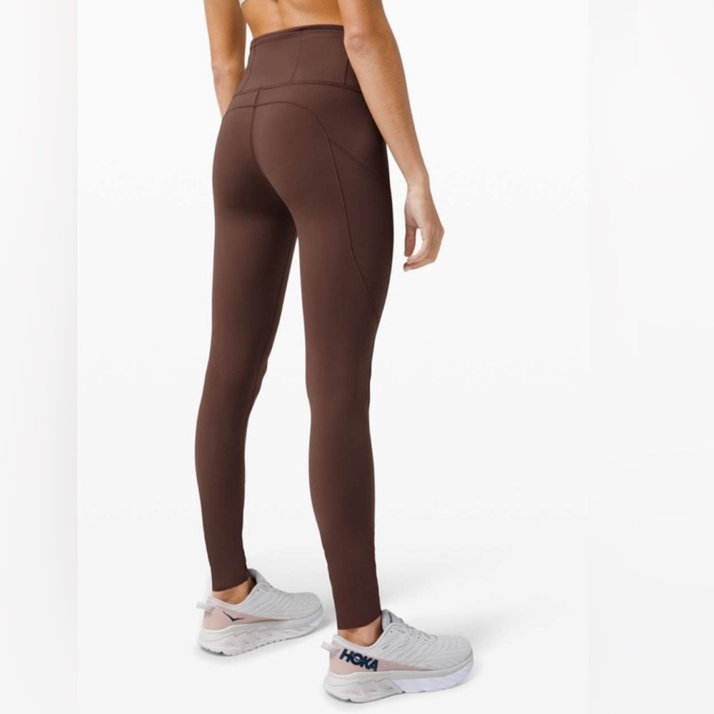 Lululemon Fast Free High-Rise Tight 28" Leggings in Brown Earth Size 2 NWOT - Picture 3 of 14